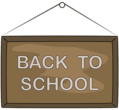 Back To School Board Free Vector Clipart Images On