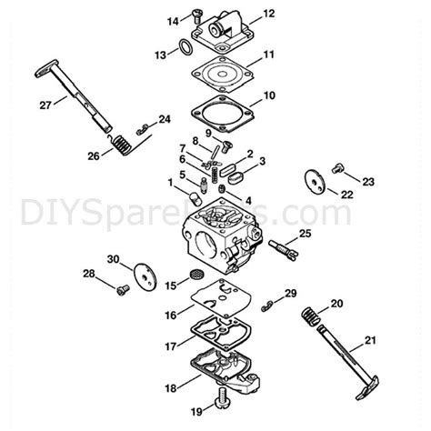 Stihl MS 180 Chainsaw (MS180C-B D) Parts Diagram, Carburetor C1Q-S137 ...