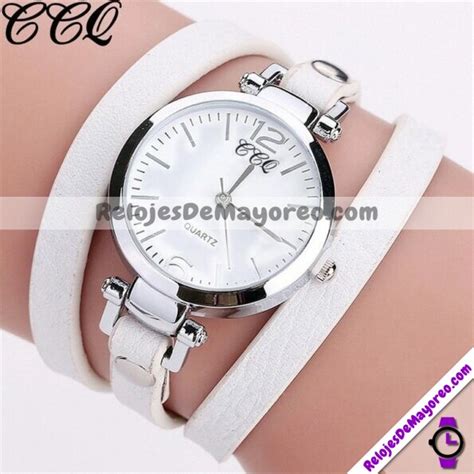 Reloj Pulsera Minimalista Blanco Extensible Piel Sint Tica Blanca R