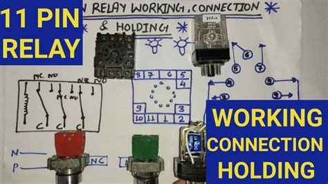 11 Pin Relay Working Connection And Holding Practically Youtube