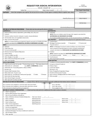 Fillable Online Nycourts GovformsrjiREQUEST FOR JUDICIAL INTERVENTION