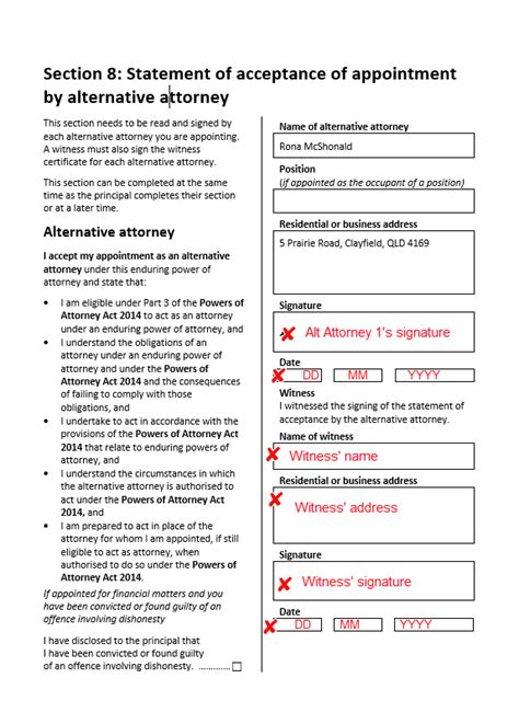 Visual Instructions How To Execute A Victorian Enduring Power Of