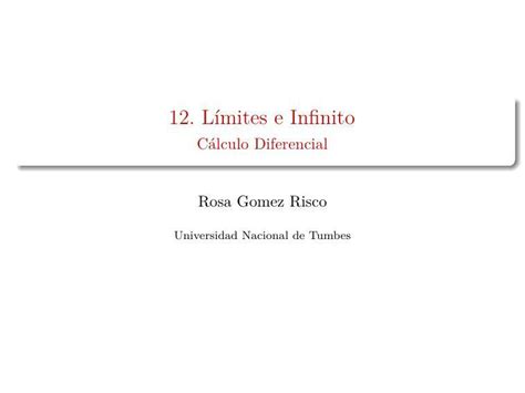 Límites e Infinito Giussepe Mori Fernández uDocz