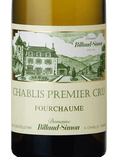 2020 Billaud Simon Chablis 1er Cru Fourchaume Vivino US