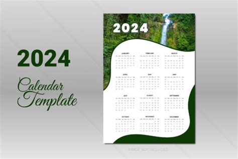 2024 Wall Calendar Design Template Graphic by jamilabegum906 · Creative ...