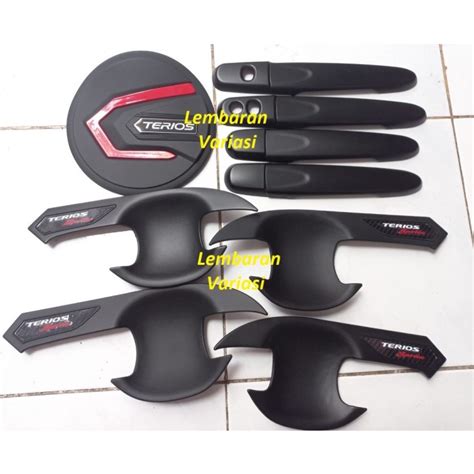 Jual Paket Outer Handle Pintu Dan Tank Cover TERIOS Hitam Shopee