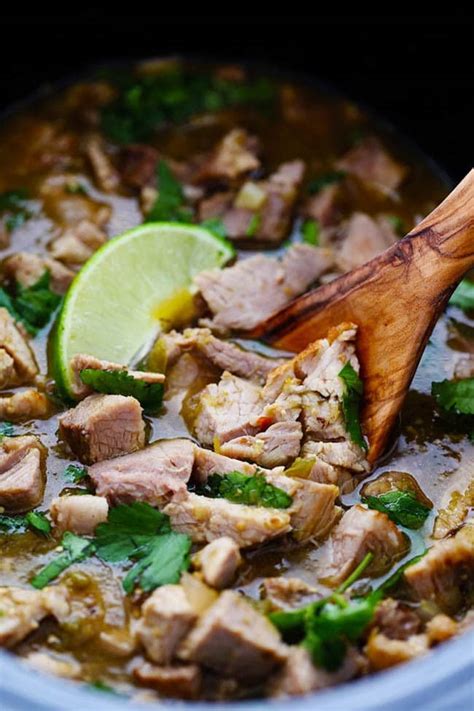 Slow Cooker Pork Chili Verde The Recipe Critic