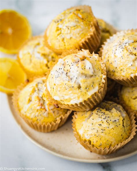 Lemon Poppy Seed Muffins Almond Flour Shuangy S Kitchensink