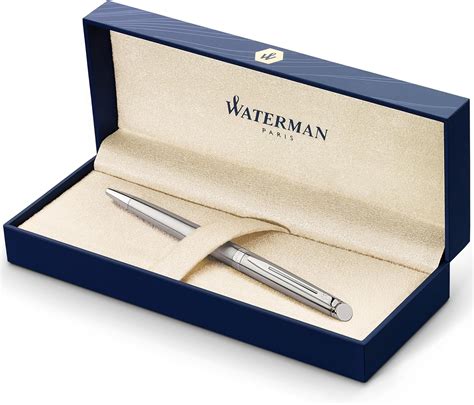 Waterman H Misph Re Stylo Bille Luxe Acier Inoxydable Avec Attributs