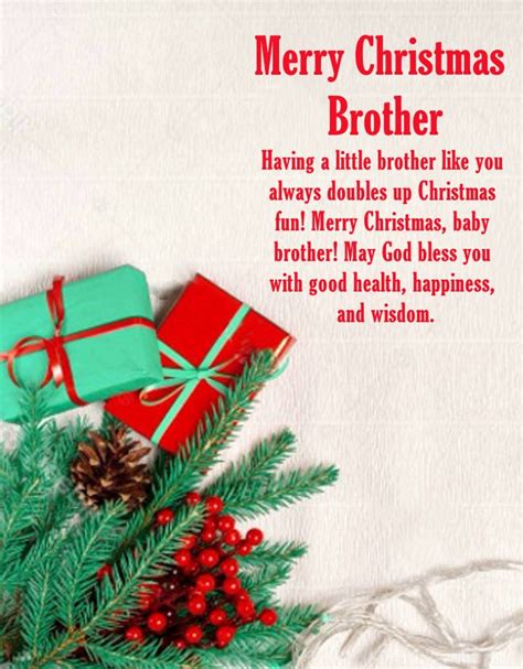 140 Merry Christmas Wishes For Brother What To Write In A Card To