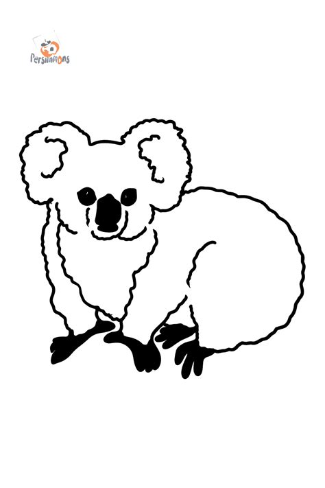 Dibujo De Koala Para Colorear De Alta Qualidade Para Crianças Muito
