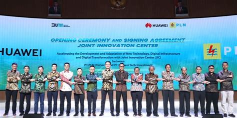 Resmikan Joint Innovation Center Kolaborasi Pln Huawei Untuk