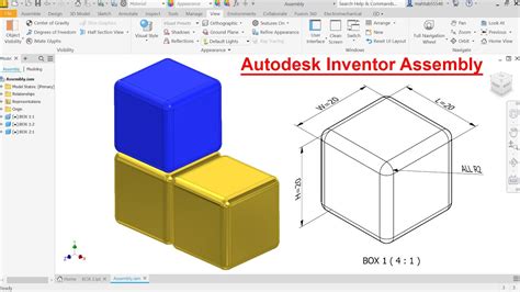 Basic Assembly In Autodesk Inventor Youtube