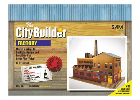 The Citybuilder Factory Cardboard Model Making Kit O