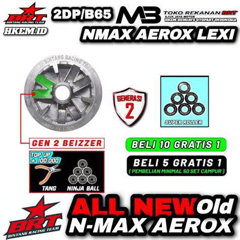 Jual Rumah Roller Racing BRT NMAX AEROX LEXI 2DP Pnp All New Aerox N