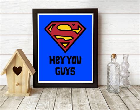 The goonies hey you guys digital art print A4 with superman | Etsy