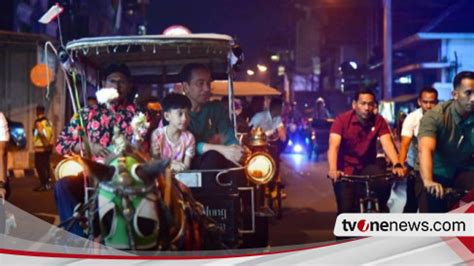 Pdip Rakernas Jokowi Main Bersama Cucu Naik Andong Keliling Malioboro