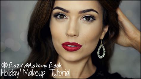 Lazy Holiday Makeup Tutorial Themakeupchair Youtube