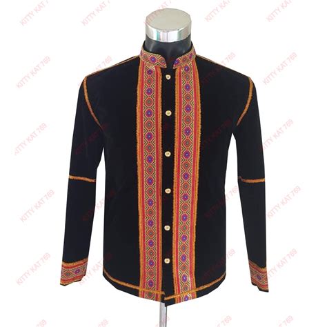 Baju Tradisi Lelaki Sabah Moden Kadazan Dusun Borneo Lotud