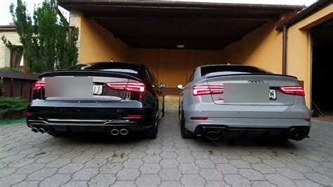 2018 Audi S3 Non Resonated Vs 2019 Audi Rs3 Opf Stage 2 Compsport Dp Mg And Decat Youtube