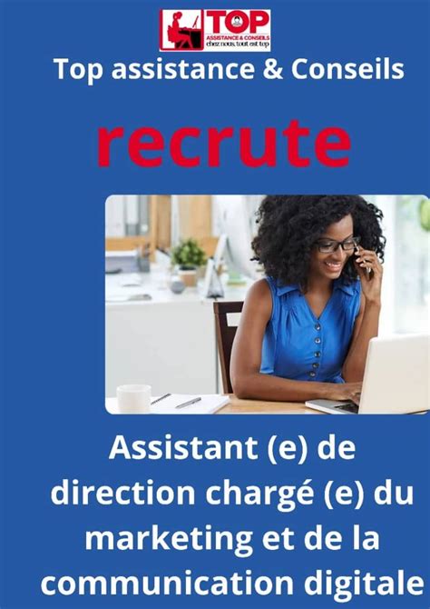 Top Conseil Recrute Assistant De Direction H F Y A Bara Offres D