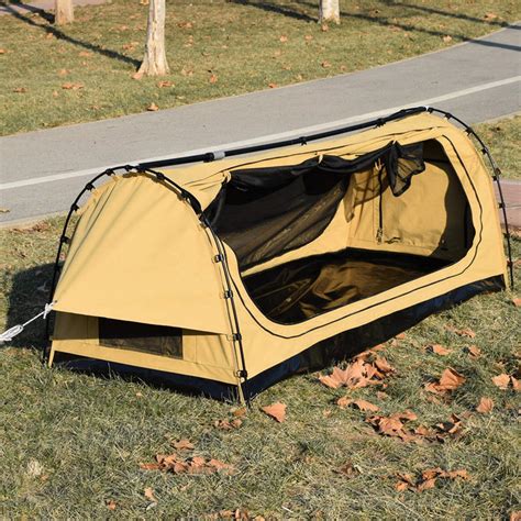 Australian Market Bivvy Tent Camping Waterproof Canvas Swag Tent 2