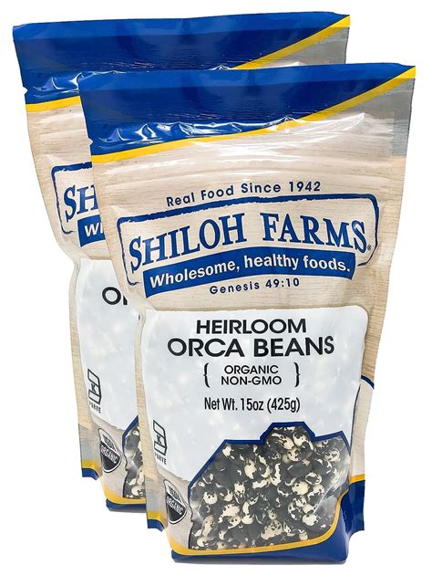 Shiloh Farms Heirloom Organic Orca Beans 2 Packs 15