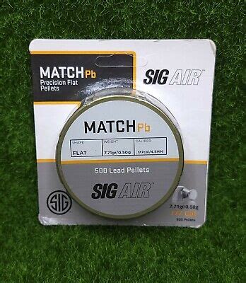 Sig Sauer Count Cal Match Lead Pellets Air Ammo Match Pb