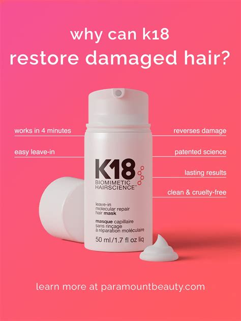 Restore damaged hair with k18 s incredible new technology – Artofit