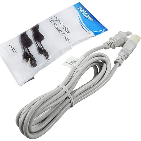 HQRP White AC Power Cord For Sony KDL 46Z4100 KDL 40V4100 KDL 40V4150