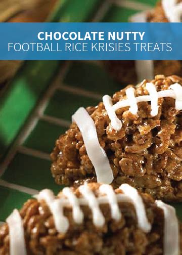 Chocolate Nutty Mini Footballs Treats™ Recipe Rice Krispies Crispy