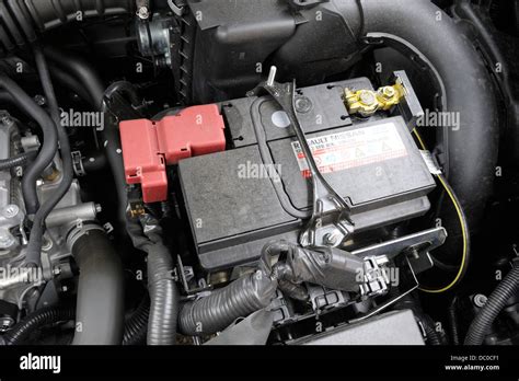 Renault Nissan car battery Stock Photo - Alamy