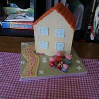 Peppa Pig House - Cake by Ermintrude's cakes - CakesDecor