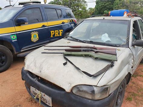 Prf Apreende Armas De Fogo Em Boa Vistarr — Polícia Rodoviária Federal