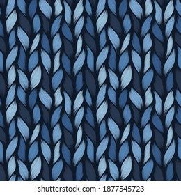 Realistic Simple Knit Texture Seamless Pattern Stock Vector Royalty