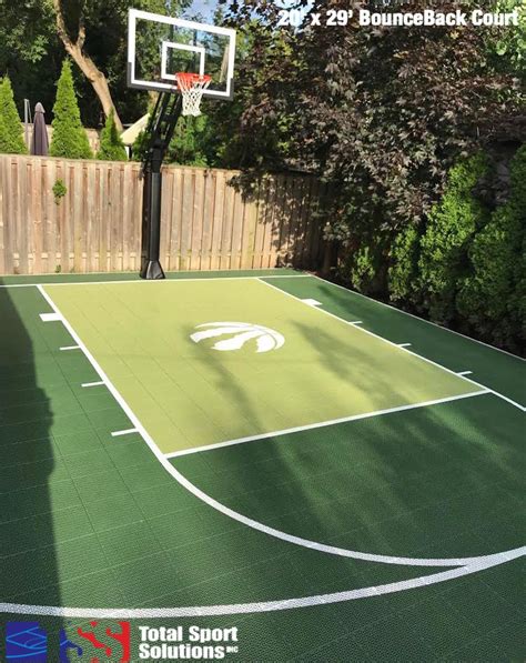 Raptors Backyard Basketball Court | Basketball court backyard, Backyard ...