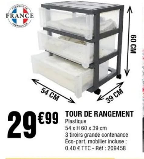 Promo Tour De Rangement Chez La Foir Fouille