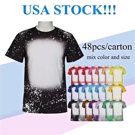 Sublimation Bleached Sublimation Shirtss Heat Transfer Blank Bleach