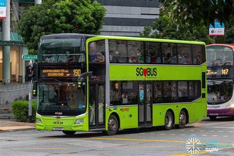 Bus 190 SMRT Buses MAN A95 Euro 6 SG6110P Land Transport Guru