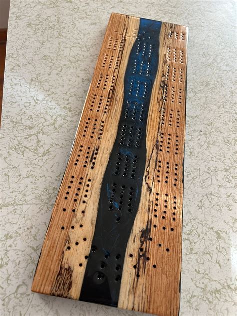 Epoxy Resin Cribbage Board Inventory Special Etsy