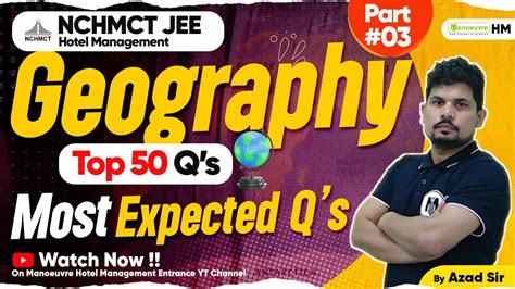 Nchmct Jee Geography Topics Top Questions Most Expected