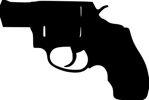 Pistol Clipart Silhouette Pistol Silhouette Transparent Free For