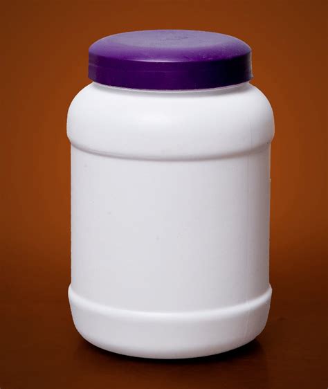 White Round Protein Powder Hdpe Jar Capacity Liter At Jar In