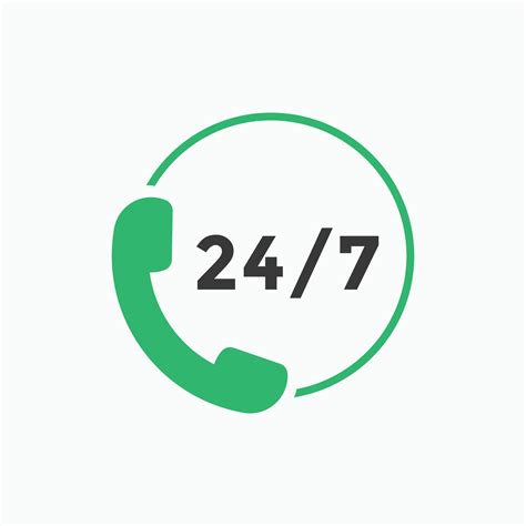 Customer Support Icon 24 Hours Call Center Icon Vector 5747869 Vector