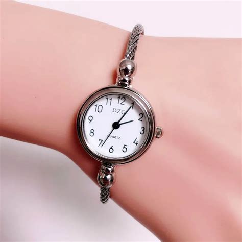 Women Fashion Small Dial Watches Girls Thin Bracelet Steel Mesh Wrist