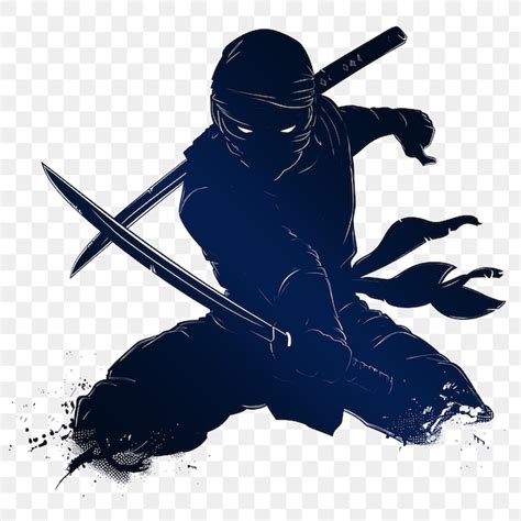 Un Dessin D un Ninja Avec Une épée Et Un Bouclier PSD Premium