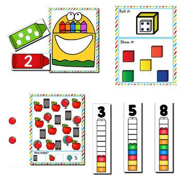 Pre-K/Preschool Math Centers Bundle | Year Long Math Centers | TpT