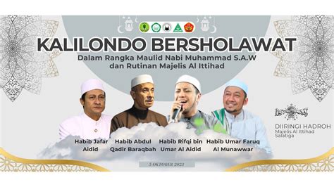 Live Kalilondo Bersholawat Dalam Rangka Maulid Nabi Muhammad Saw