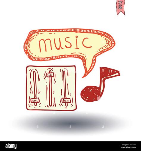 Music Doodle Collection Hand Drawn Illustration Stock Vector Image