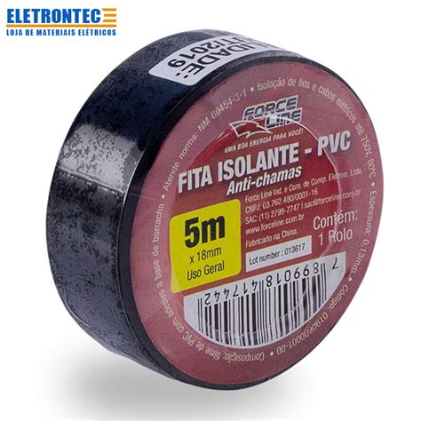 Fita Isolante Force Line Anti Chamas 5 Metros 18mm Shopee Brasil